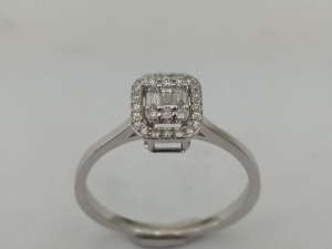 0.17 Karat Baget Pırlanta Yüzük - Z015137 - KOÇAK DIAMOND