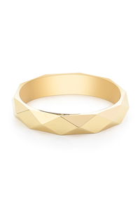 14 Ayar Altın 3.6 mm Prizma Alyans - bende